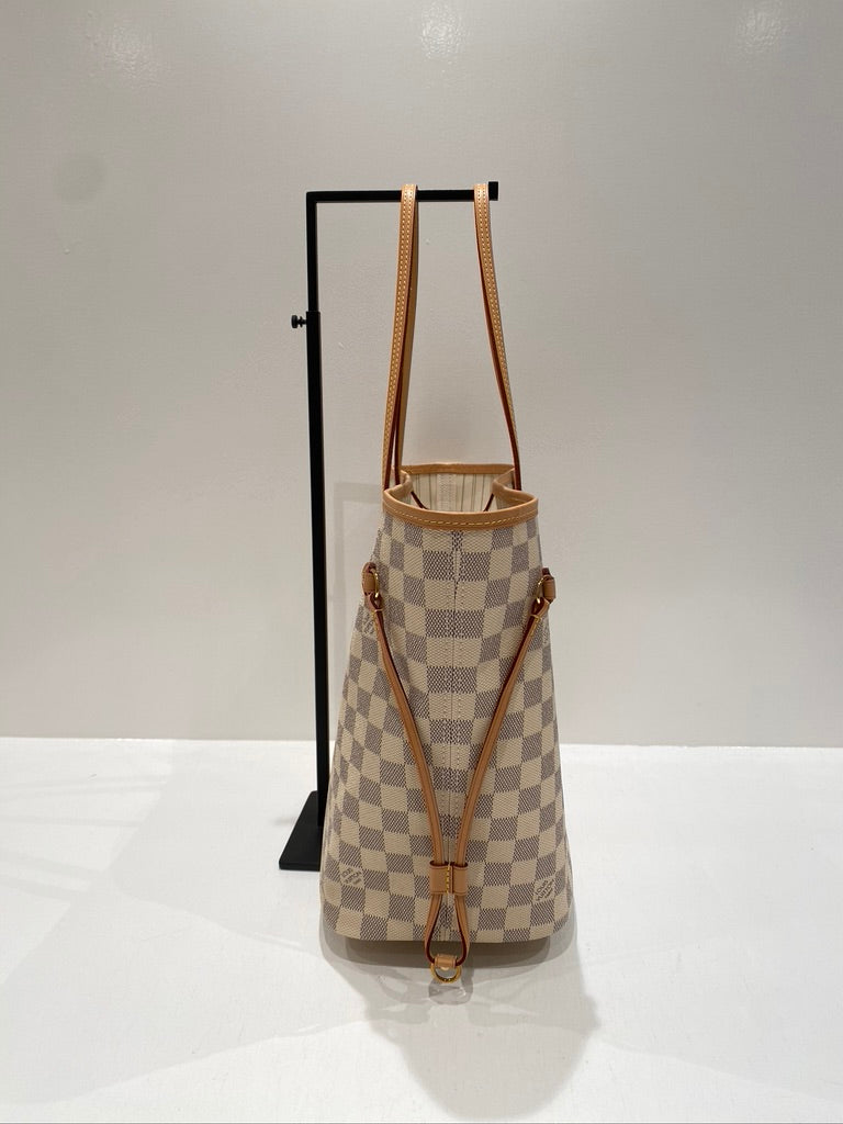 Louis Vuitton Neverfull Damier Azur MM Taske - (Nypris 11.500 kr)