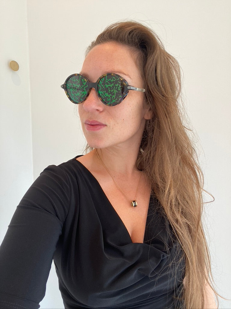 Dior Umbrage Green Mirror Leaf Solbriller