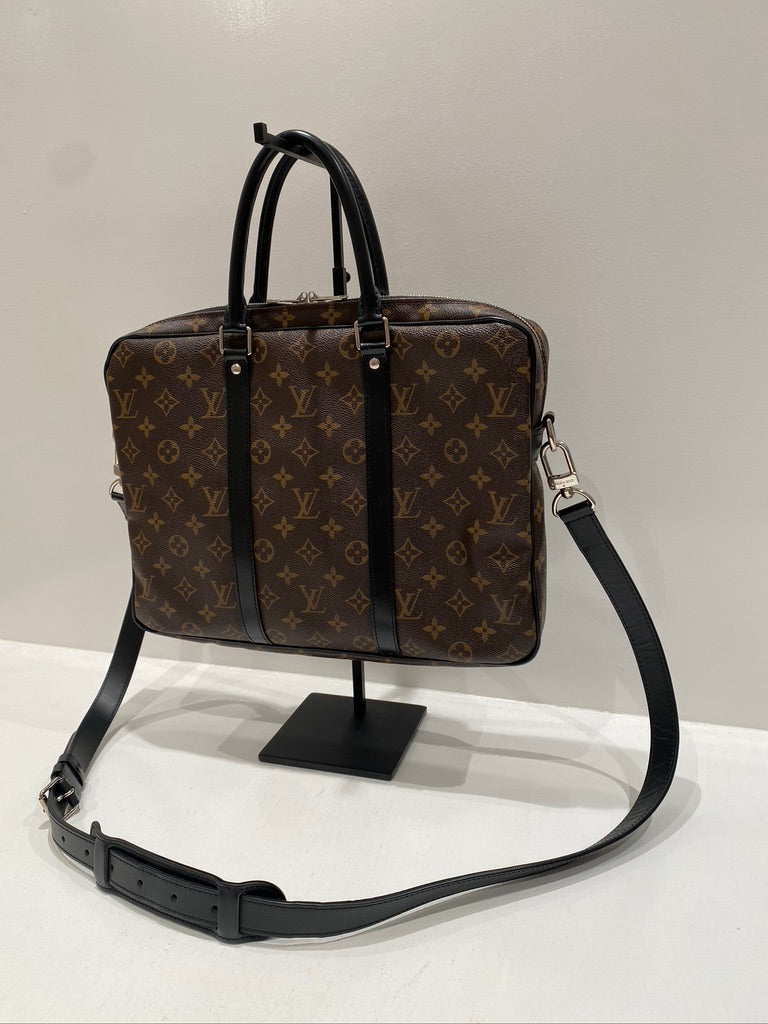 Louis Vuitton Monogram Porte-Documents/ Klassisk Arbejdstaske - (Nypris ca 17.600 kr)