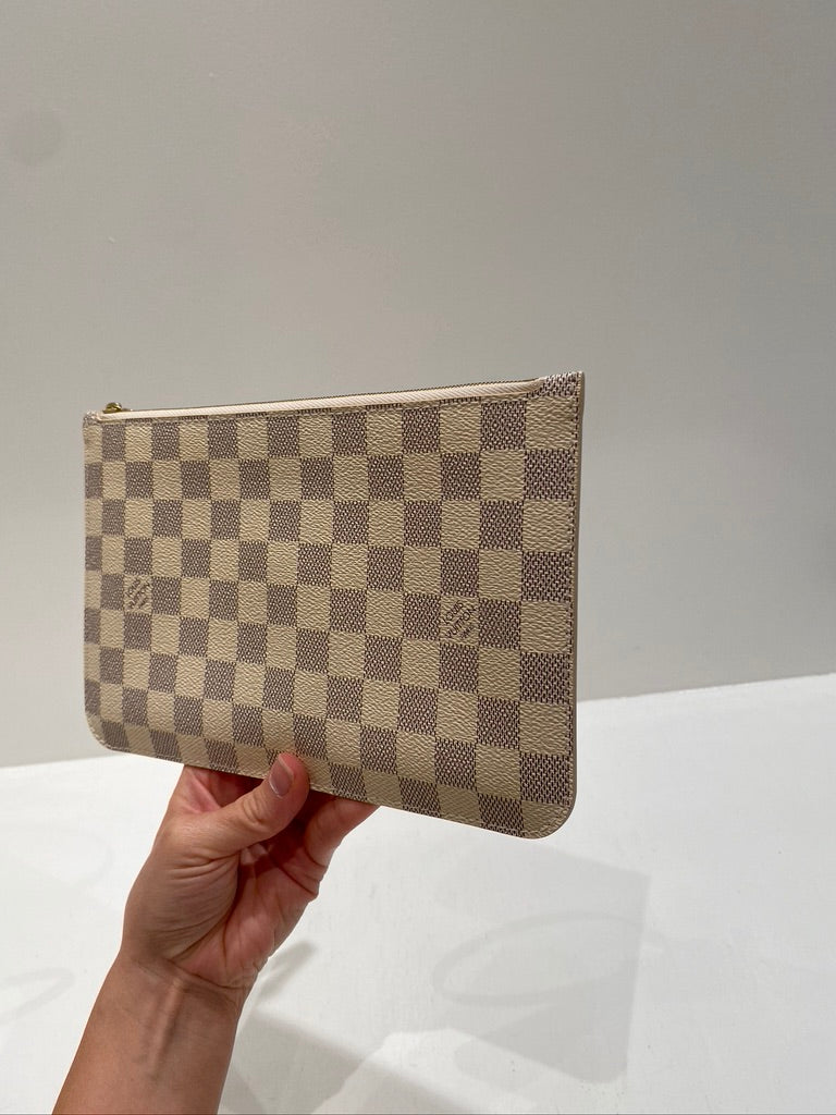 Louis Vuitton Clutch Damier Azur -  (Fra Neverfull Taske)