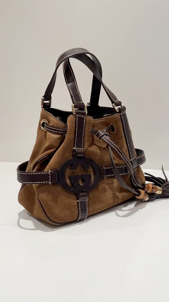 Gucci Håndtaske  i Ruskind