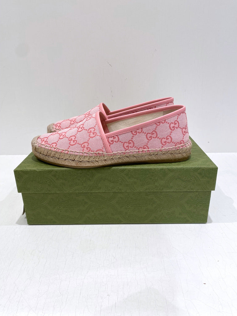 Gucci Espadrille - Lyserøde -  Str 39,5.  Store i størrelsen!