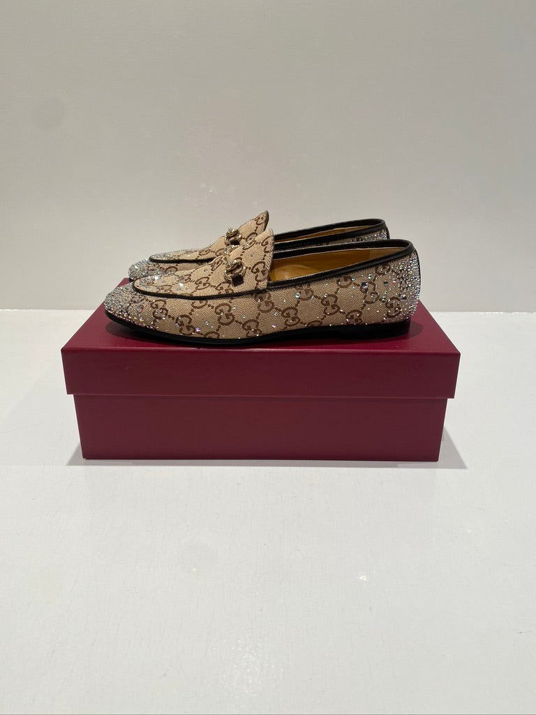 Gucci Jordaan loafer-sko - Str 38,5  almindelige i str  - (Nypris 7.150 kr)