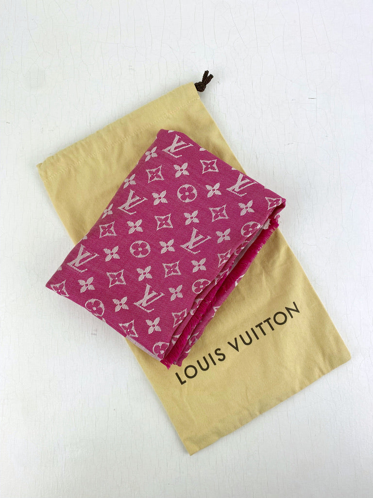 Louis Vuitton Tørklæde - Pink - Shale Monogram Denim