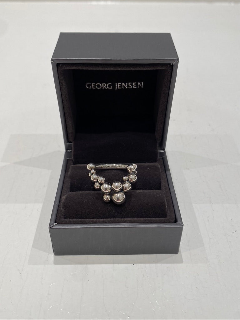 Georg Jensen Moonlight Grapes - Sølvring str 57 - (Nypris ca 2.200 kr)