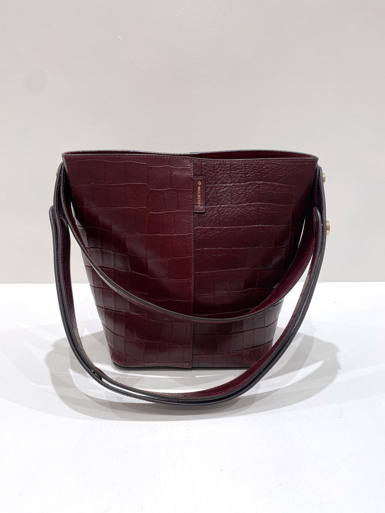 Mulberry Small Kite Tote Deep Oxblood