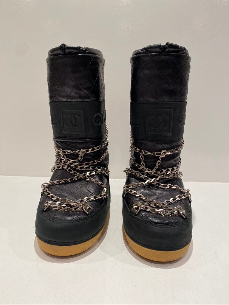 Chanel Moon Boots/Snow Boots - Str 35-37 - (Nypris ca 10-15.0000 kr for lignende støvler)