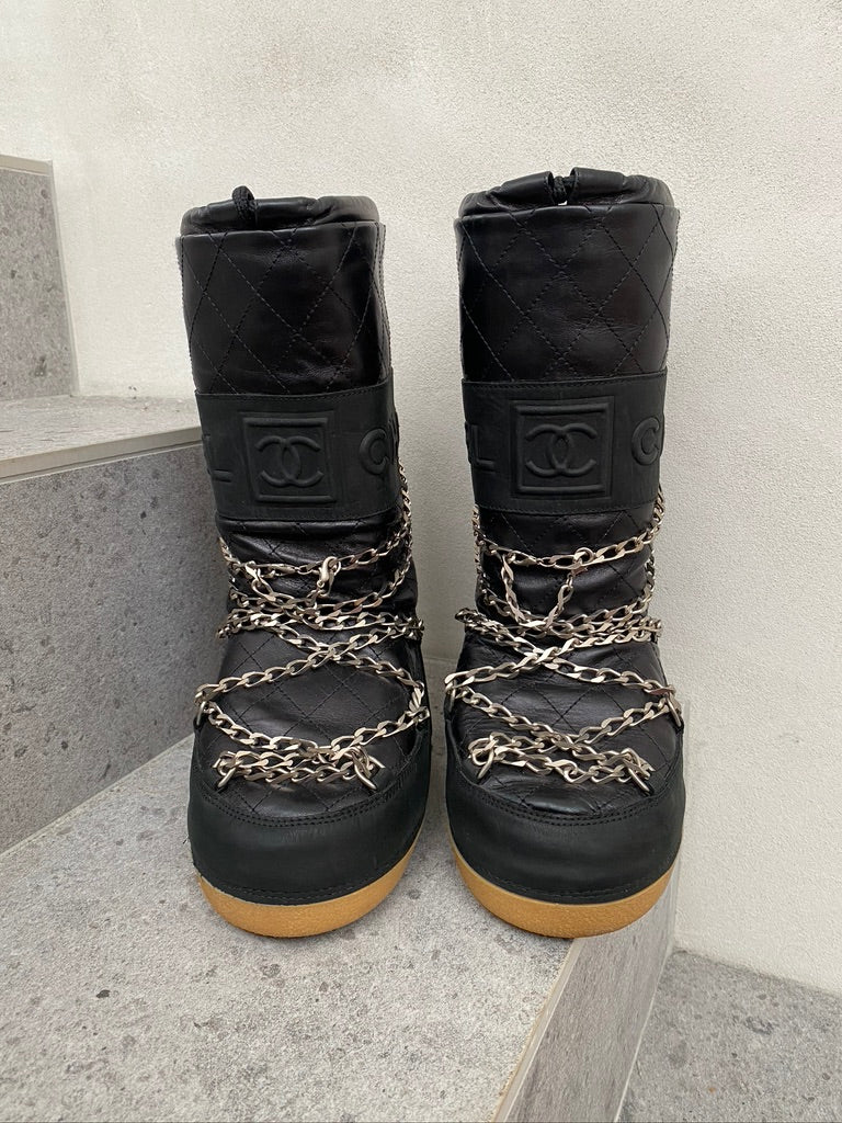 Chanel Moon Boots/Snow Boots - Str 35-37 - (Nypris ca 10-15.0000 kr for lignende støvler)