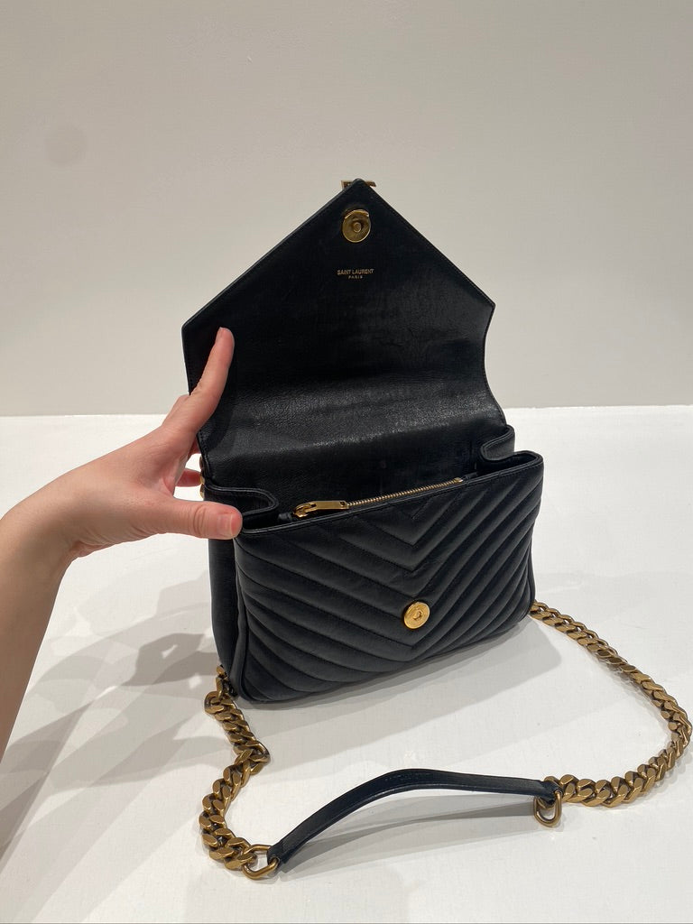 Saint Laurent Medium College Bag - Sort. (Nypris ca 16.000 kr)