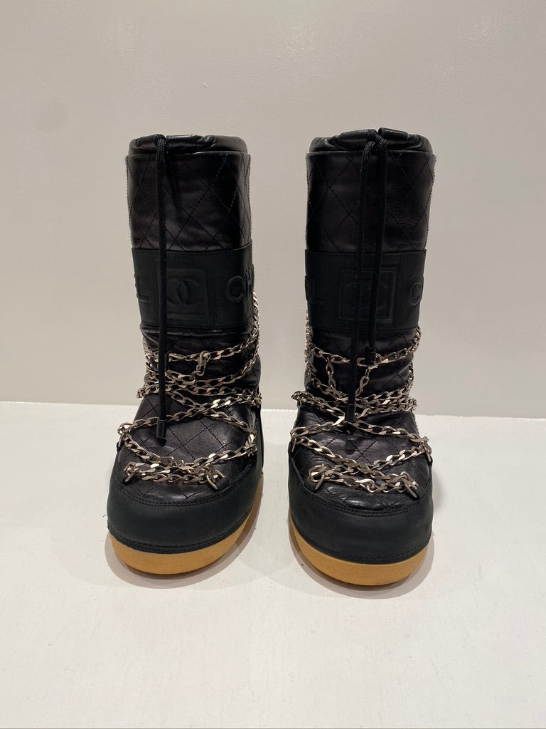 Chanel Moon Boots/Snow Boots - Str 35-37 - (Nypris ca 10-15.0000 kr for lignende støvler)