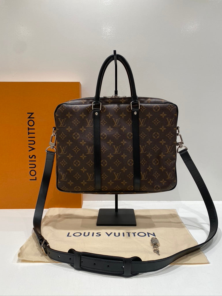 Louis Vuitton Monogram Porte-Documents/ Klassisk Arbejdstaske - (Nypris ca 17.600 kr)
