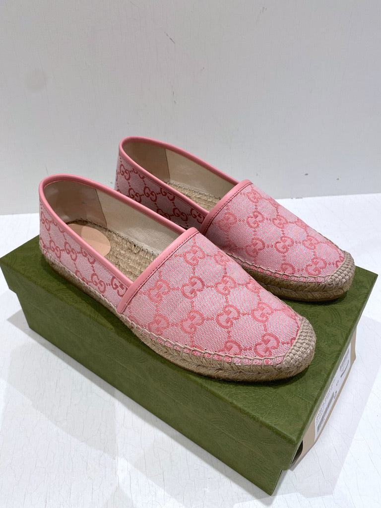 Gucci Espadrille - Lyserøde -  Str 39,5.  Store i størrelsen!