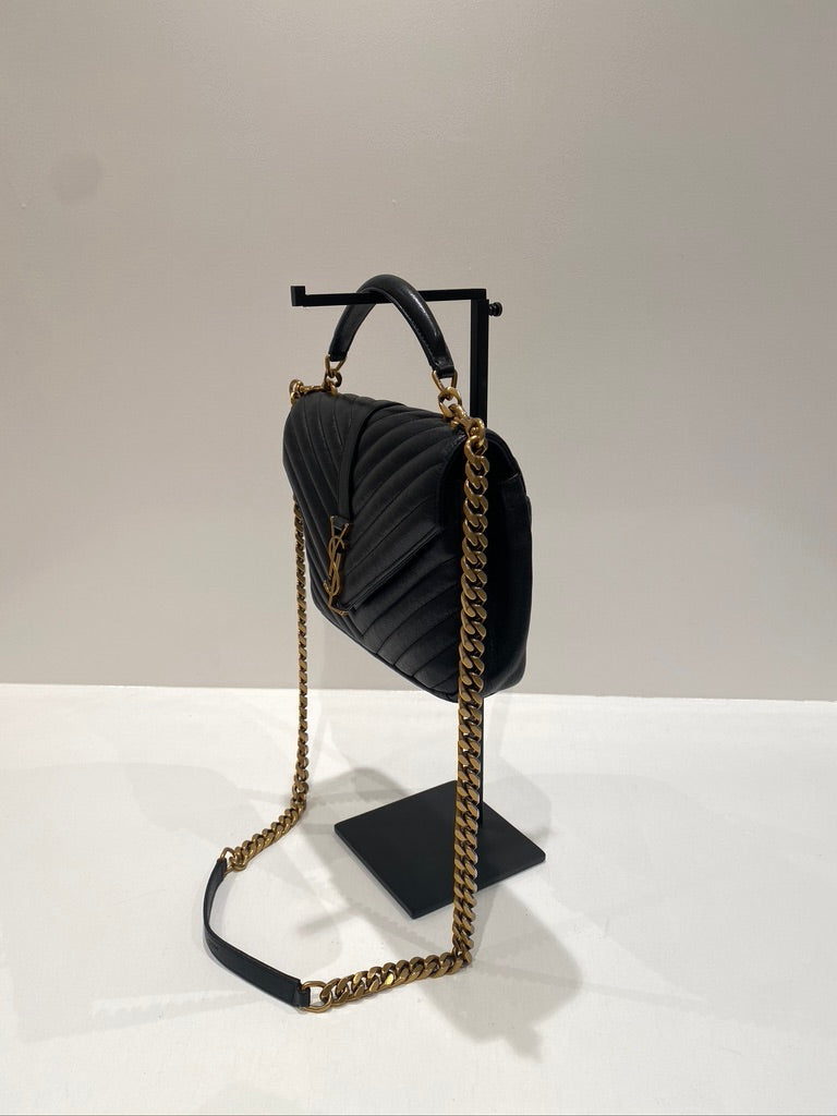 Saint Laurent Medium College Bag - Sort. (Nypris ca 16.000 kr)
