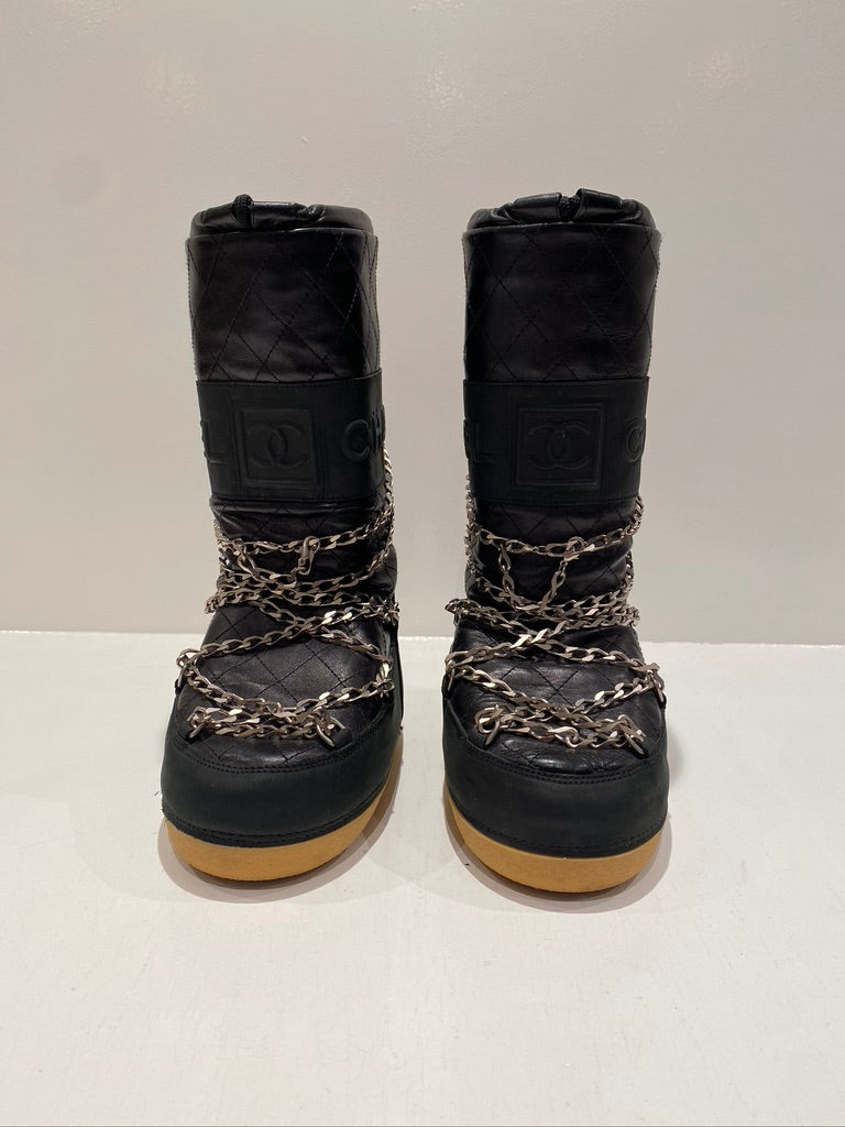 Chanel Moon Boots/Snow Boots - Str 35-37 - (Nypris ca 10-15.0000 kr for lignende støvler)