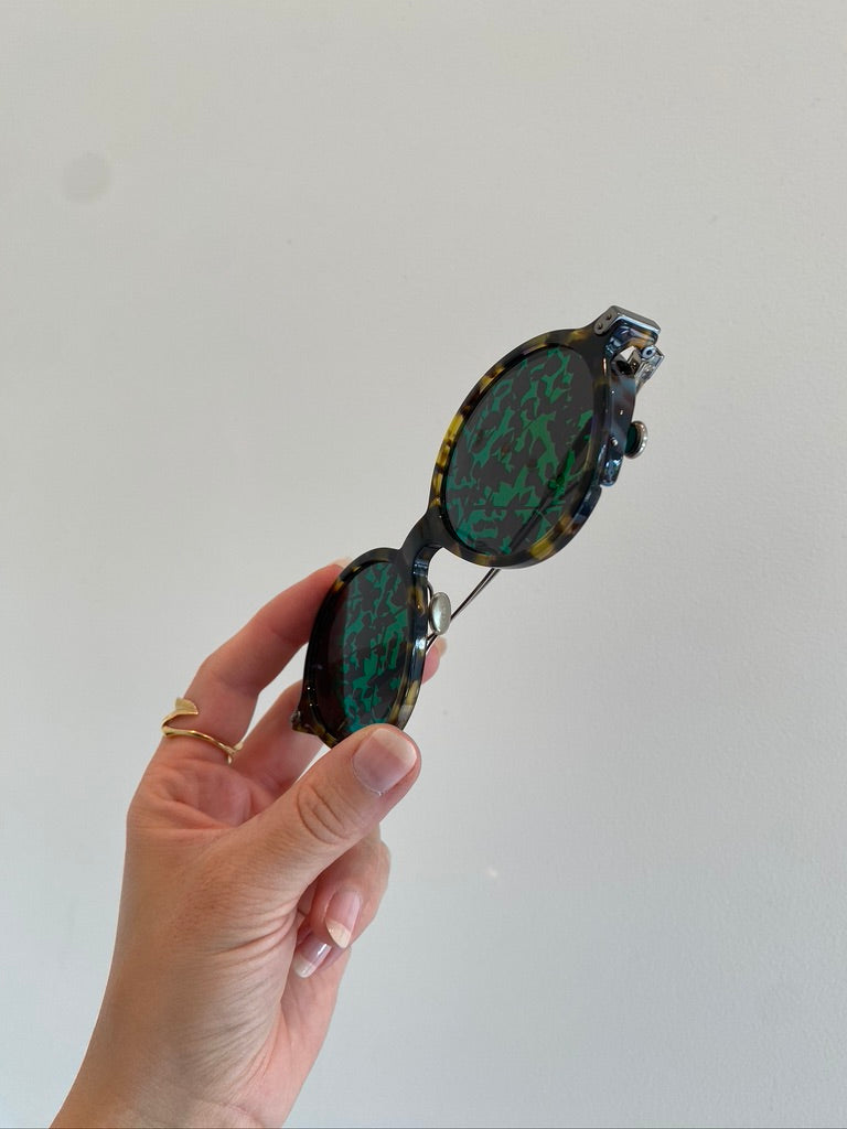 Dior Umbrage Green Mirror Leaf Solbriller