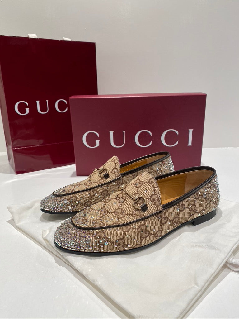 Gucci Jordaan loafer-sko - Str 38,5  almindelige i str  - (Nypris 7.150 kr)