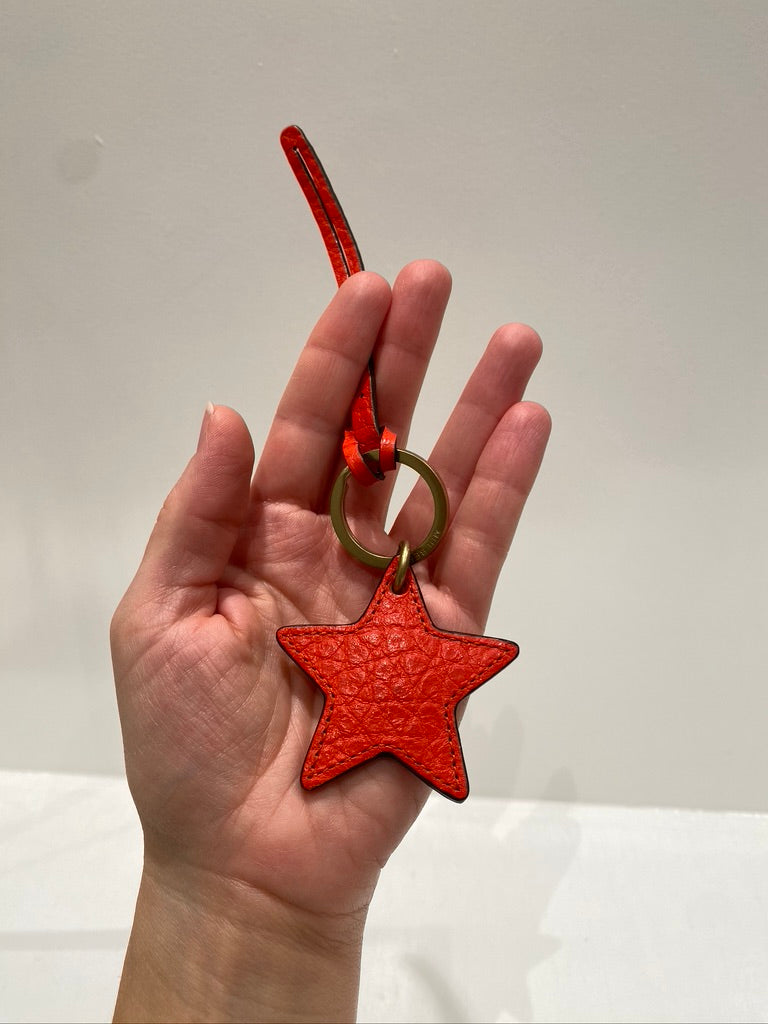Mulberry Taskesmykke/ Nøglering - Orange Stjerne