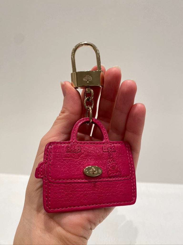 Mulberry Taskesmykke/ Nøglering - Pink