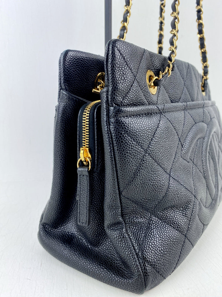 Chanel Taske - Sort Caviar Med Guldhardware