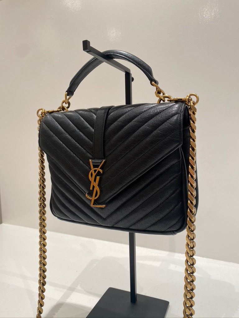 Saint Laurent Medium College Bag - Sort. (Nypris ca 16.000 kr)