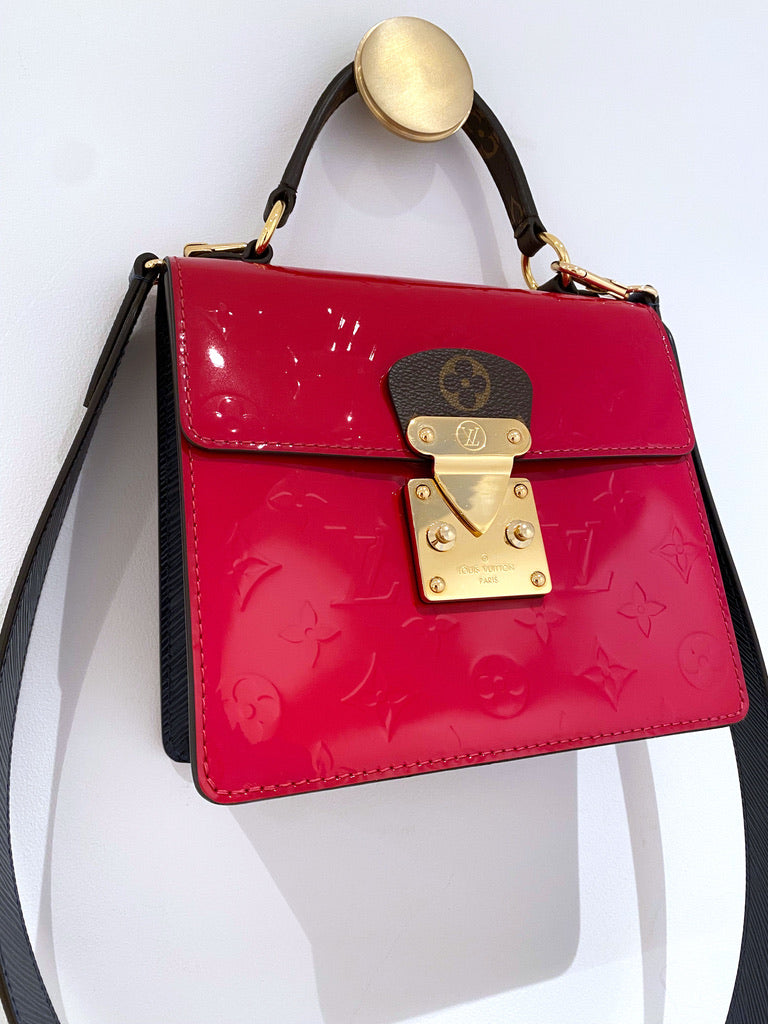 Louis Vuitton Spring Street Handbag - Patent Scarlet/ Rød Lak