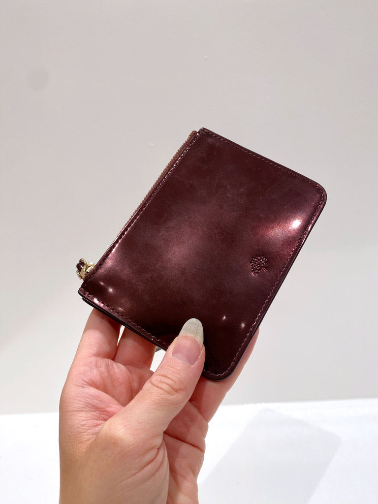 Mulberry Lille Pung - Oxblood Mirror Metallic