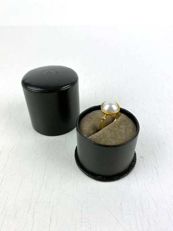 Ole Lynggaard Lotus Ring Med Smuk Perle - Str 49