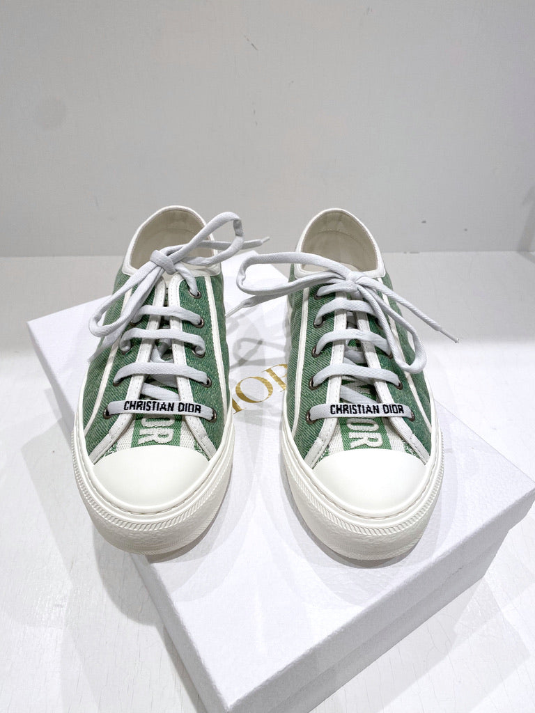 Dior Grønne Sneakers - Str 37,5 - (Nypris 5.600 kr/ 750 Euro)