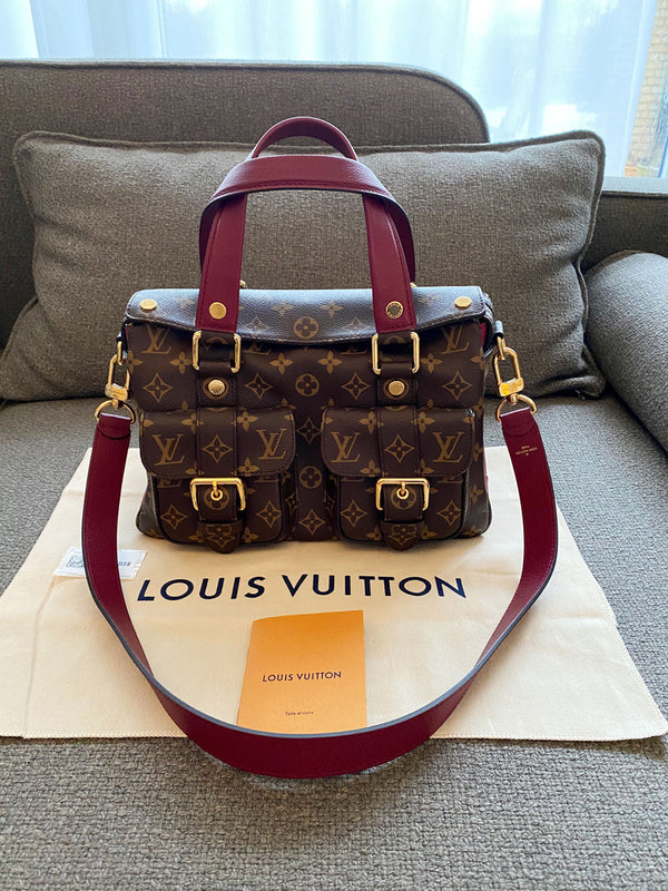 Louis Vuitton Manhatten Mng Raisen Monogram Bag/Taske