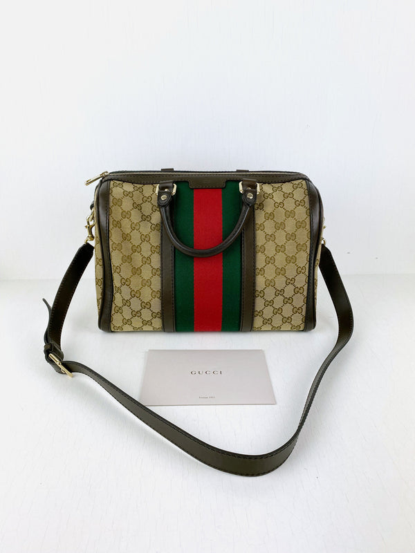 Gucci Monogram Boston Bag/Taske