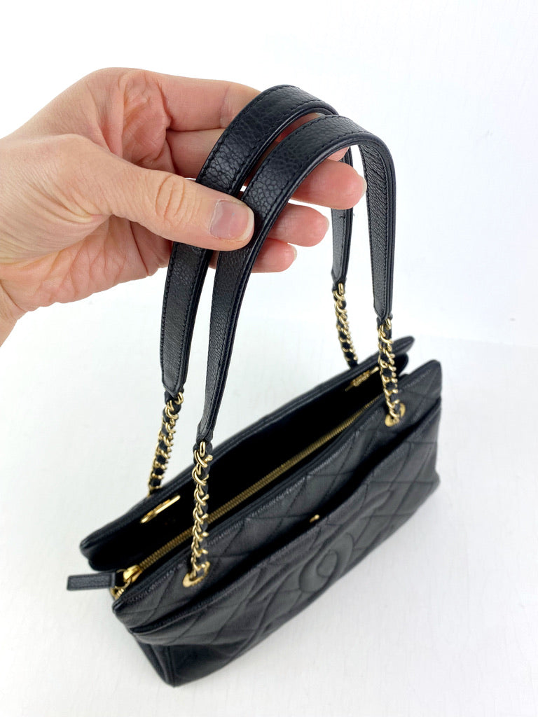Chanel Taske - Sort Caviar Med Guldhardware