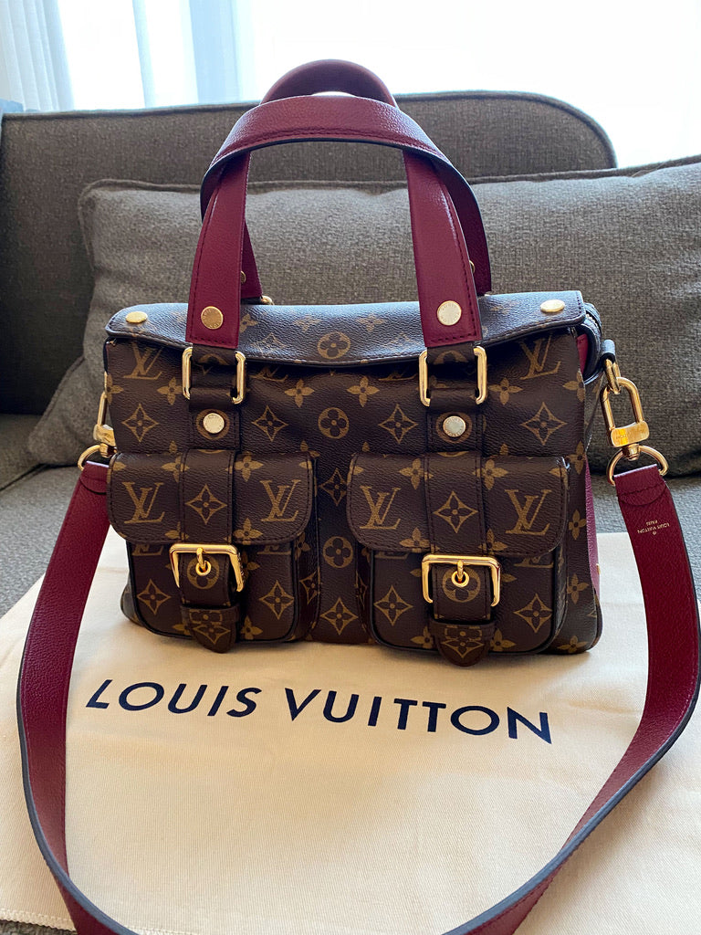 Louis Vuitton Manhatten Mng Raisen Monogram Bag/Taske