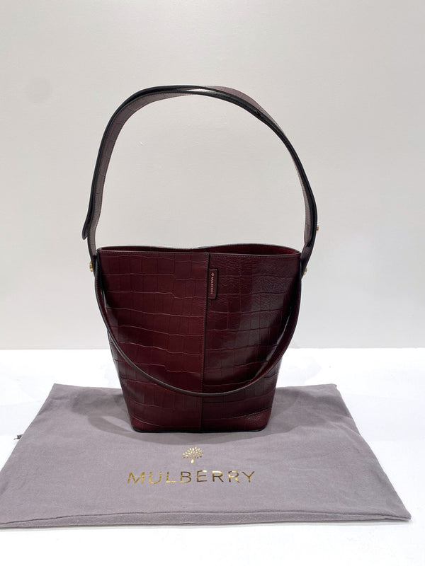 Mulberry Small Kite Tote Deep Oxblood