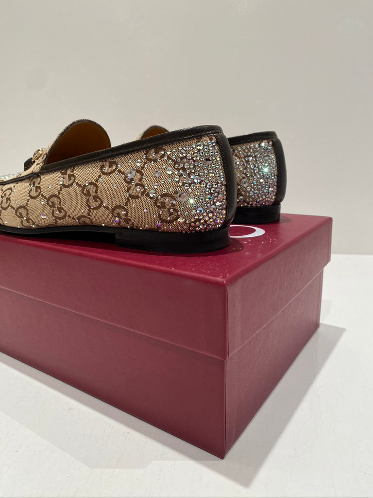 Gucci Jordaan loafer-sko - Str 38,5  almindelige i str  - (Nypris 7.150 kr)