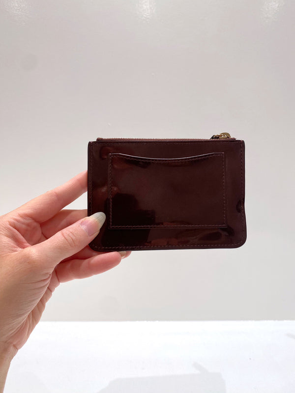 Mulberry Lille Pung - Oxblood Mirror Metallic