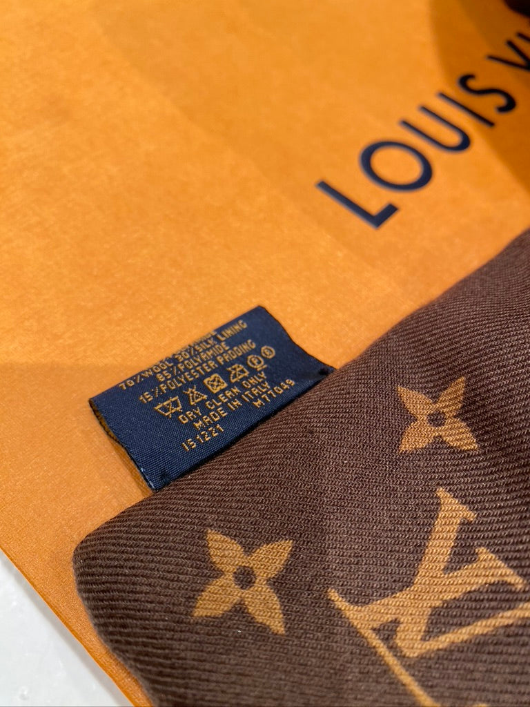 Louis Vuitton Tørklæde/ Vendbart Sort Eller Mogogram