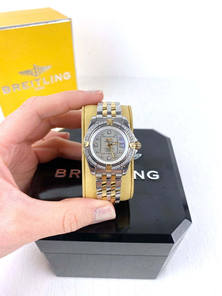 Breitling Cockpit Lady BC Ur - Model B71356 Bemærk Det Er Med Diamanter! - (Nypris ca 68.000 kr)