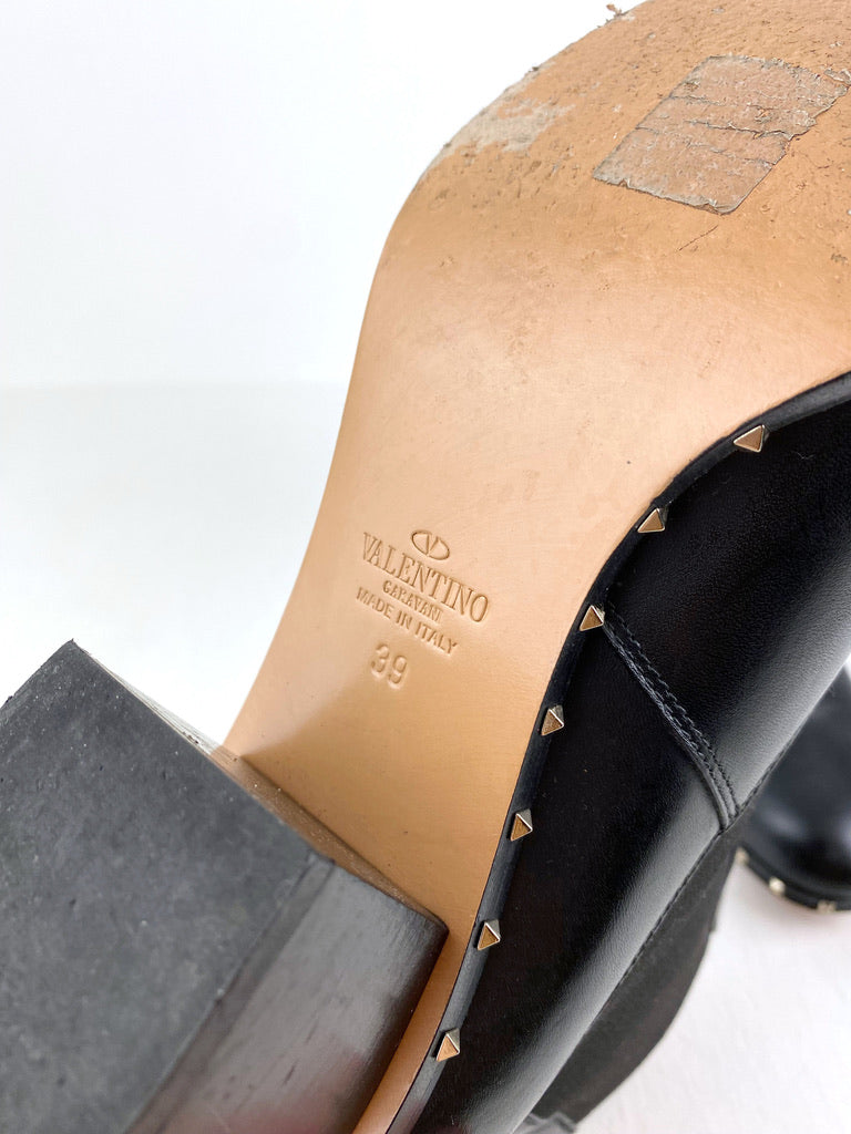 Valentino Støvler sorte - Str 39 - (Nypris 7.500 kr)