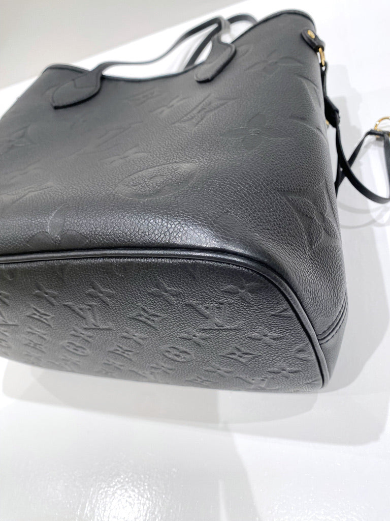 Louis Vuitton Neverfull MM Empreinte Tote Bag - Sort - (Nypris 16.300 kr)