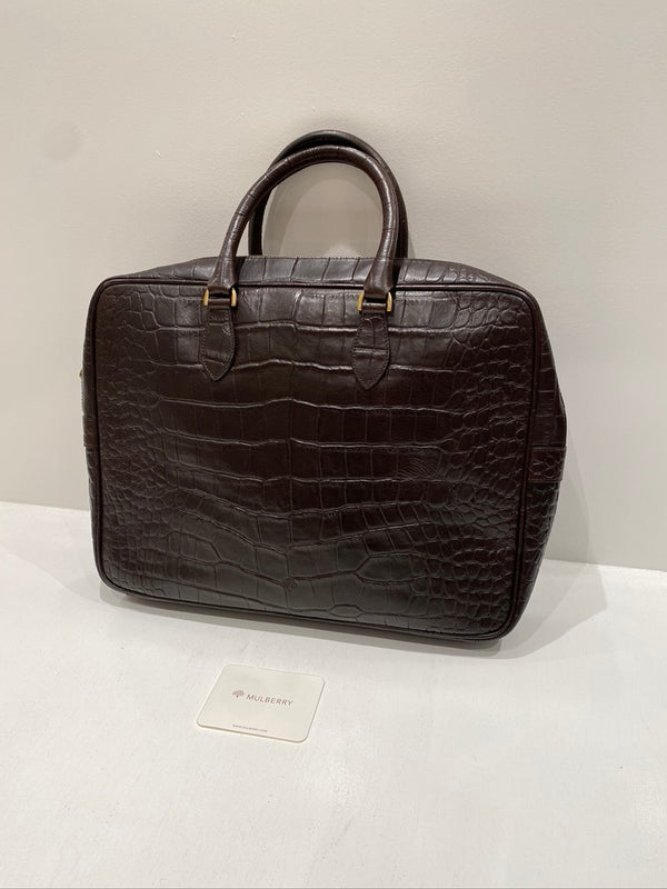 Mulberry Briefcase/Arbejdstaske Med Plads Til Computer
