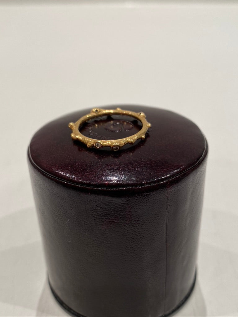 Ole Lynggaard Nature Ring - 18 Karat Guld Med Diamanter - (Nypris 14.900 kr)