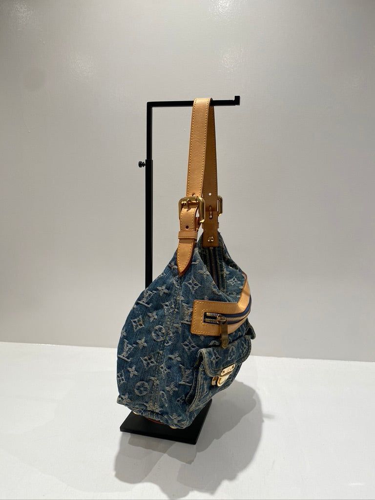 Louis Vuitton Monogram Denim Baggy PM Bag/Taske