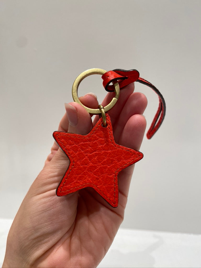 Mulberry Taskesmykke/ Nøglering - Orange Stjerne