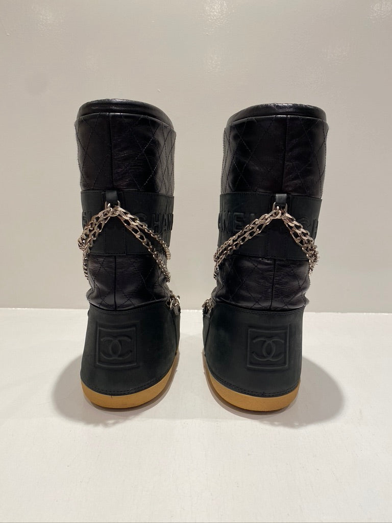 Chanel Moon Boots/Snow Boots - Str 35-37 - (Nypris ca 10-15.0000 kr for lignende støvler)