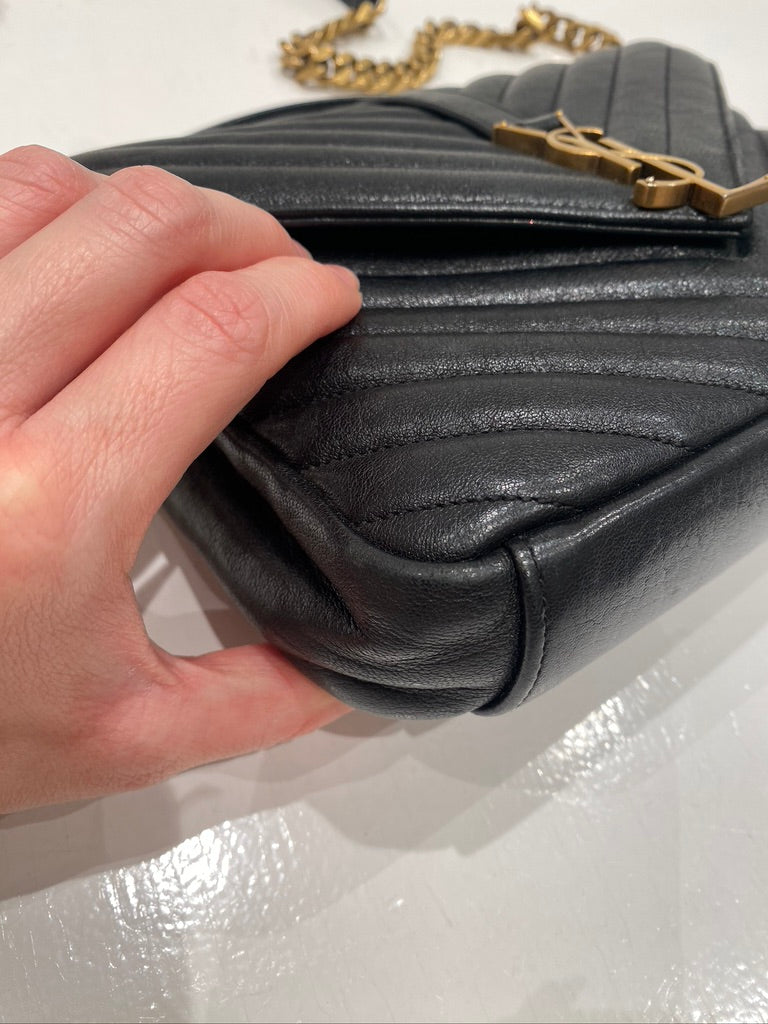 Saint Laurent Medium College Bag - Sort. (Nypris ca 16.000 kr)