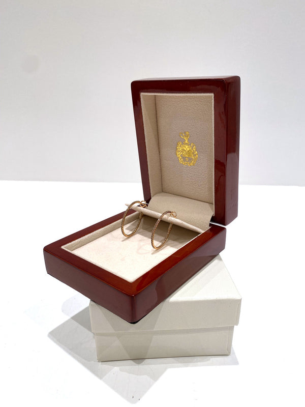 Hartmann´s Diamant Creoler Med 0,62 Ct. Champagne Brillanter - (Nypris 9.950 Kr)