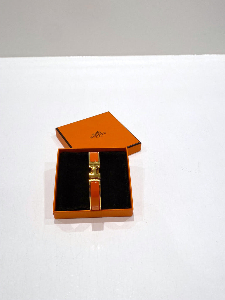 Hermes Armbånd Str GM /18 cm. (Det Store) - Orange - (Nypris 5.400 Kr)