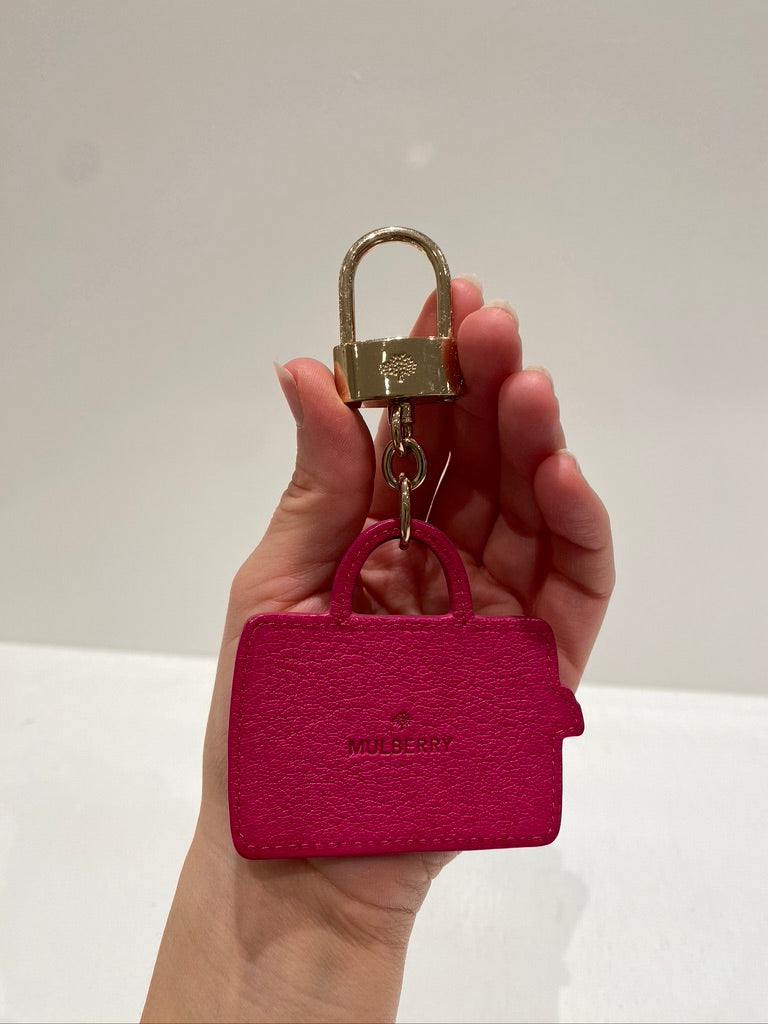 Mulberry Taskesmykke/ Nøglering - Pink