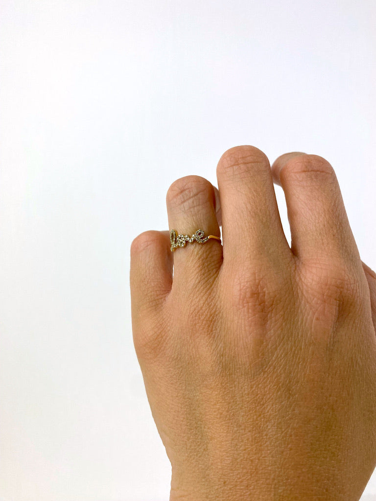 Sydney Evan Love Ring - Ring I Guld Med Diamanter -  Str 49 - (Nypris 7.636 kr)