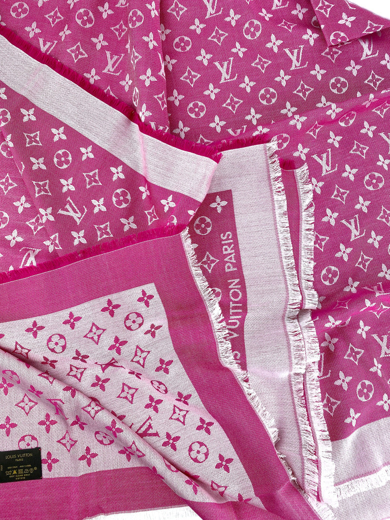 Louis Vuitton Tørklæde - Pink - Shale Monogram Denim